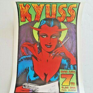 KYUSS POSTER SIGNED KOZIK Limited Numbered Edition Queens Of The Stone Age 1995